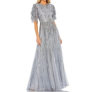 MAC DUGGAL Prom Wedding Mother of the Bride Groom Formal Flowy Gown •size 10 NWT